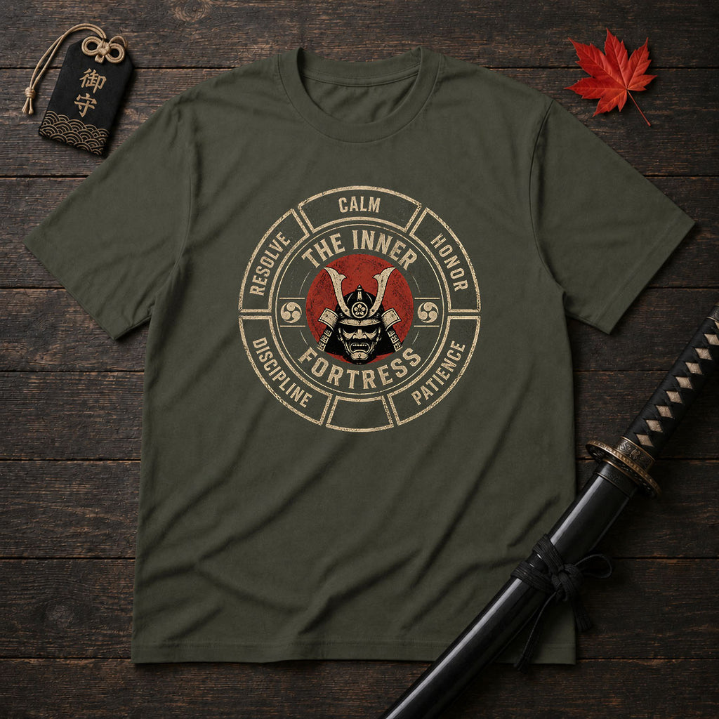 Samurai Mask Emblem T-Shirt