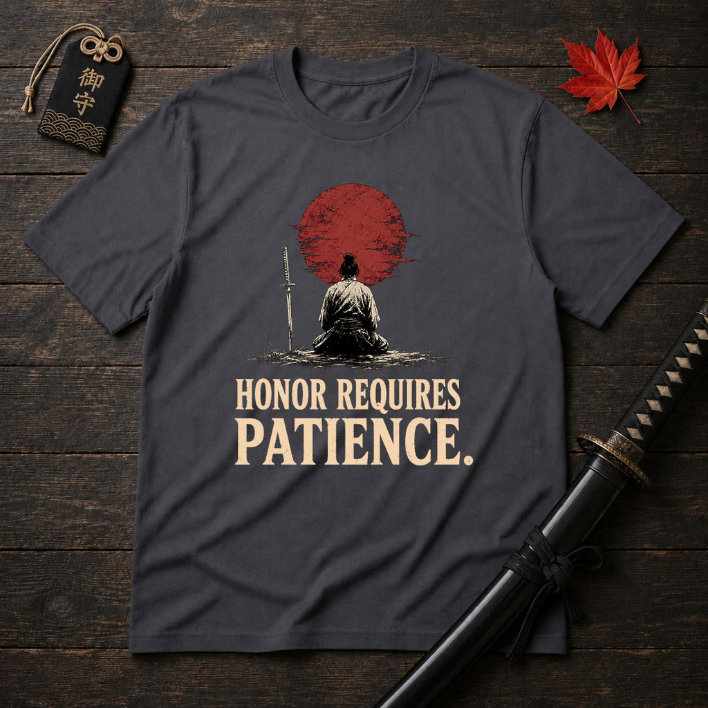 Samurai Meditating With Sun T-Shirt