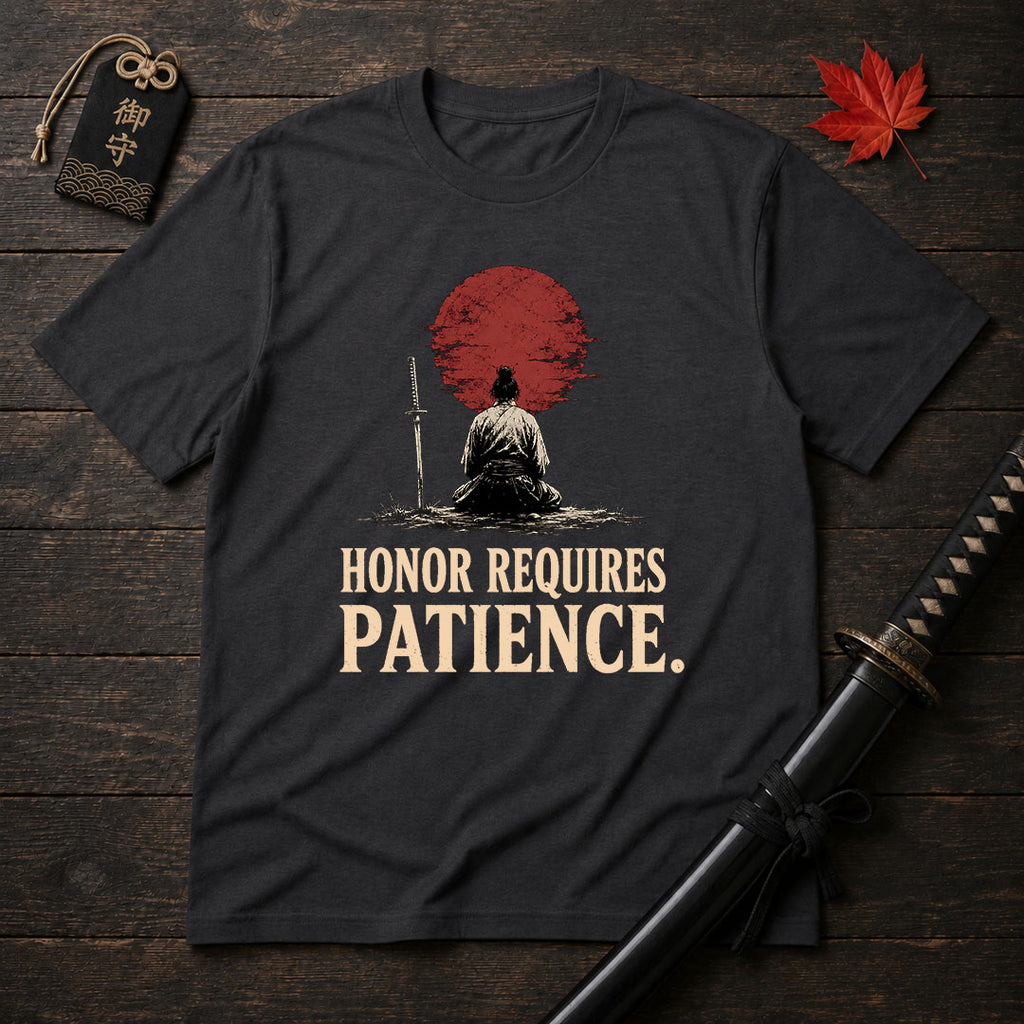 Samurai Meditating With Sun T-Shirt