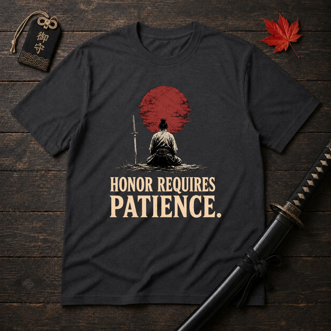 Samurai Meditating With Sun T-Shirt