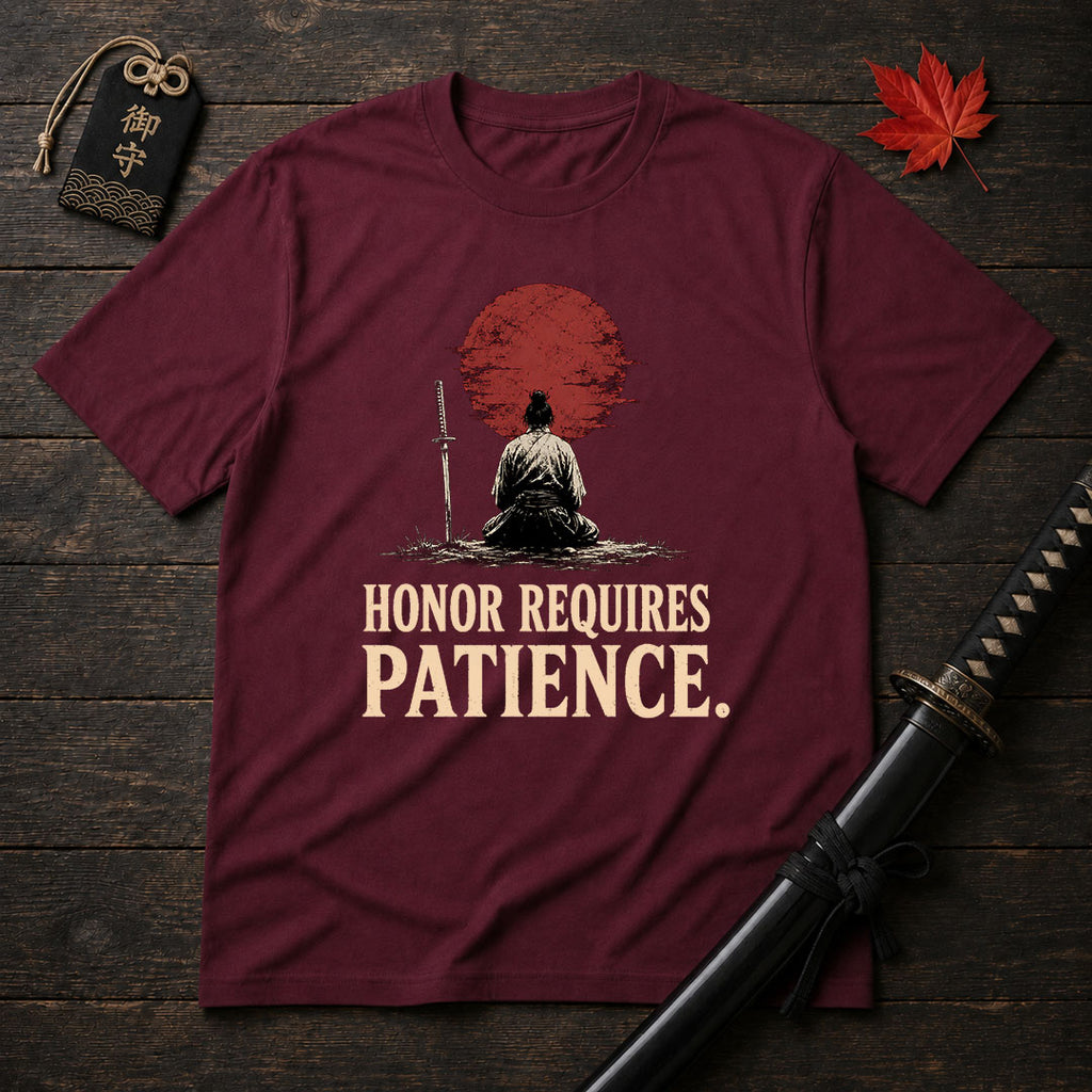 Samurai Meditating With Sun T-Shirt