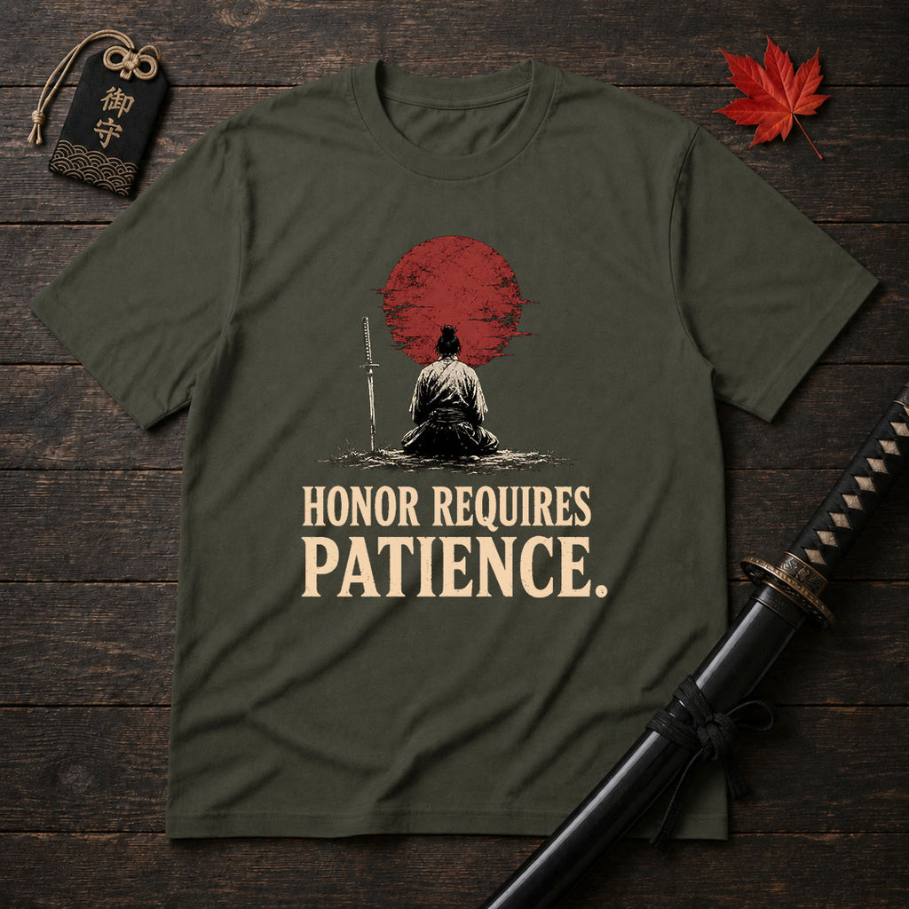 Samurai Meditating With Sun T-Shirt