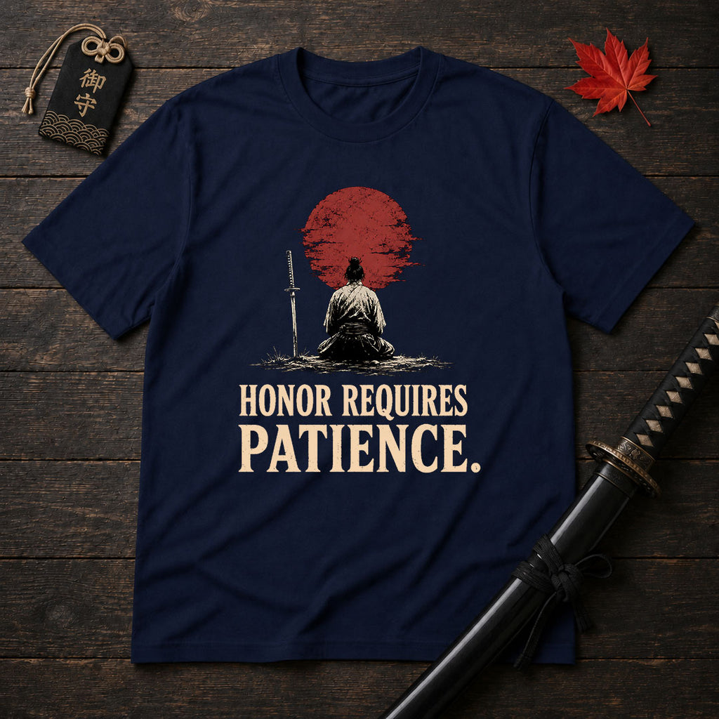 Samurai Meditating With Sun T-Shirt