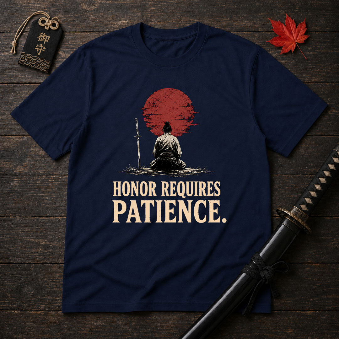 Samurai Meditating With Sun T-Shirt