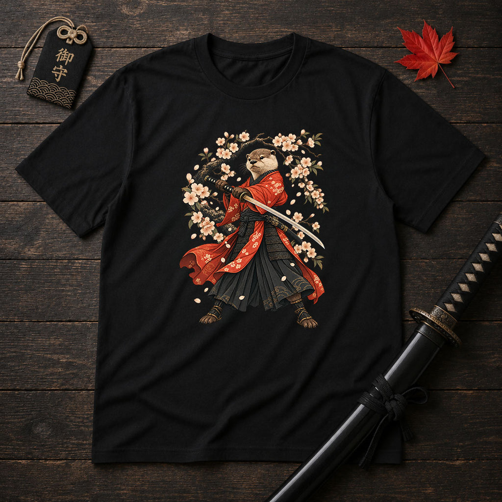 Samurai Otter Sakura T-Shirt