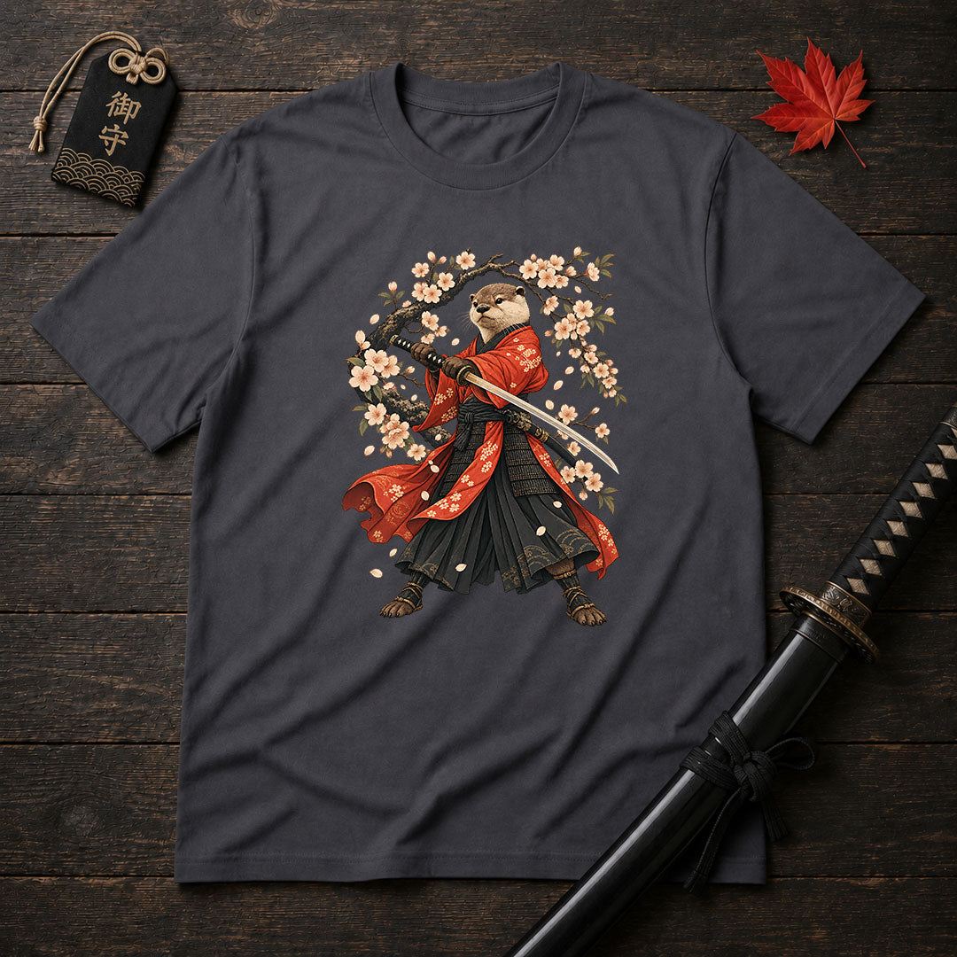 Samurai Otter Sakura T-Shirt