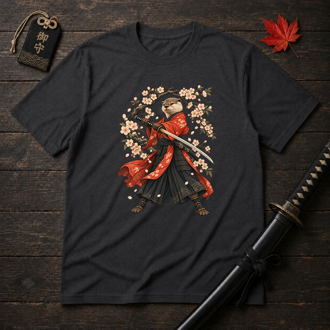 Samurai Otter Sakura T-Shirt