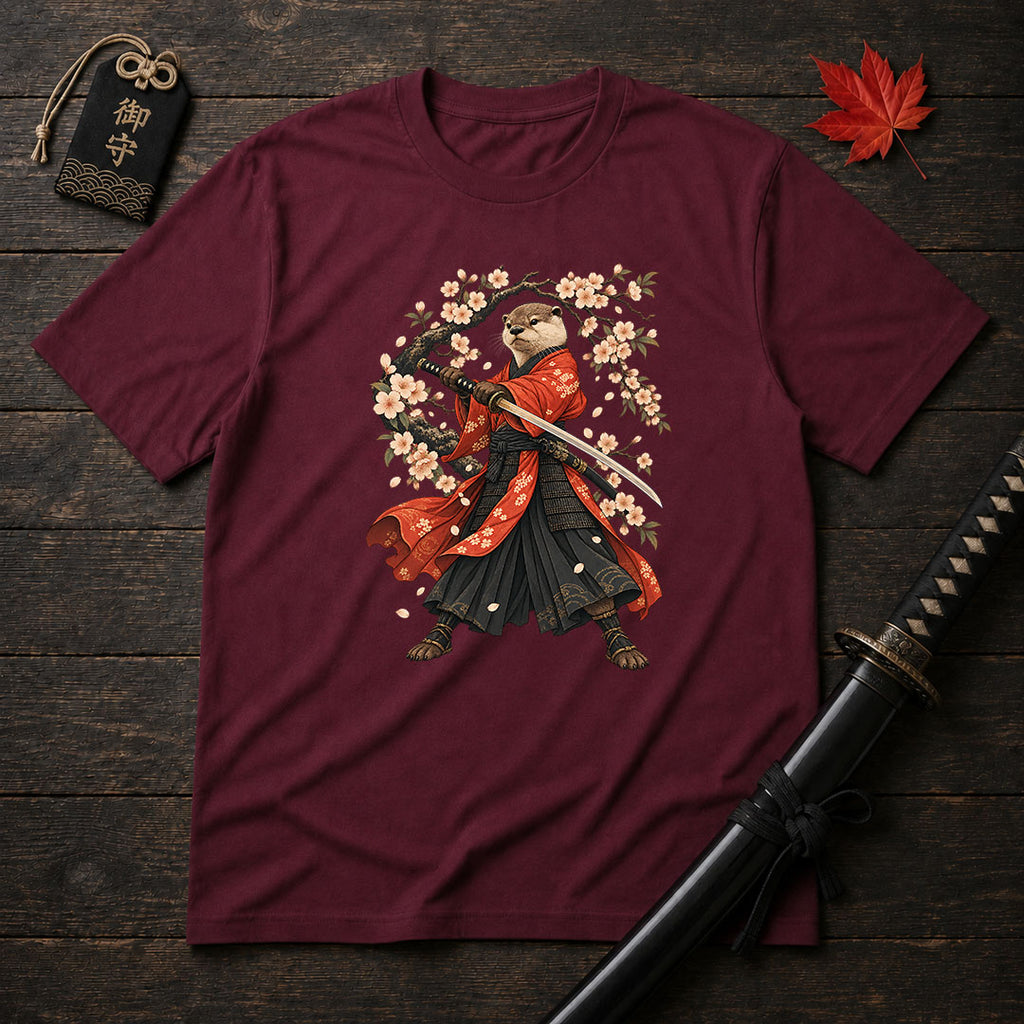Samurai Otter Sakura T-Shirt