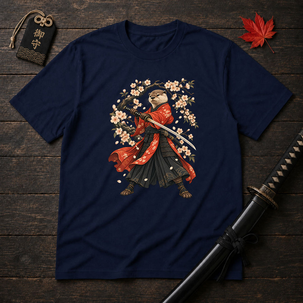 Samurai Otter Sakura T-Shirt