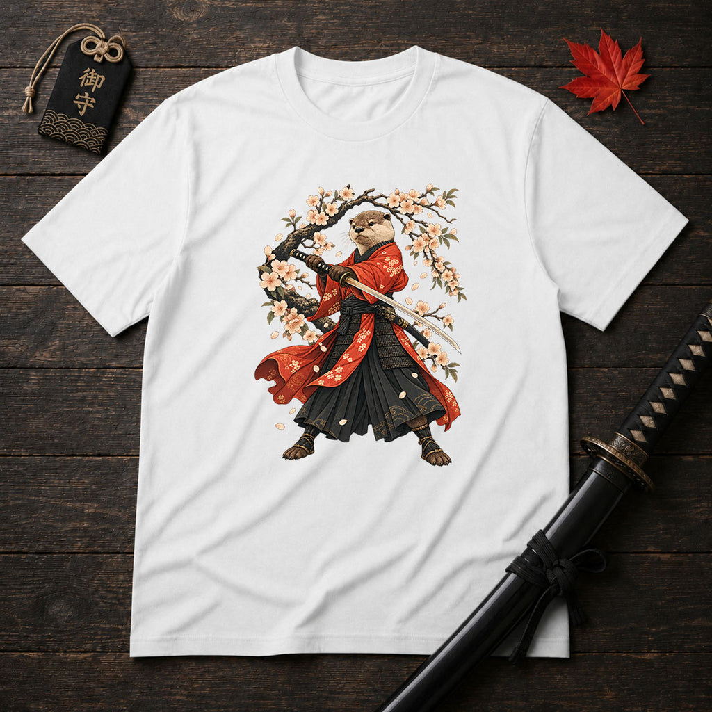 Samurai Otter Sakura T-Shirt