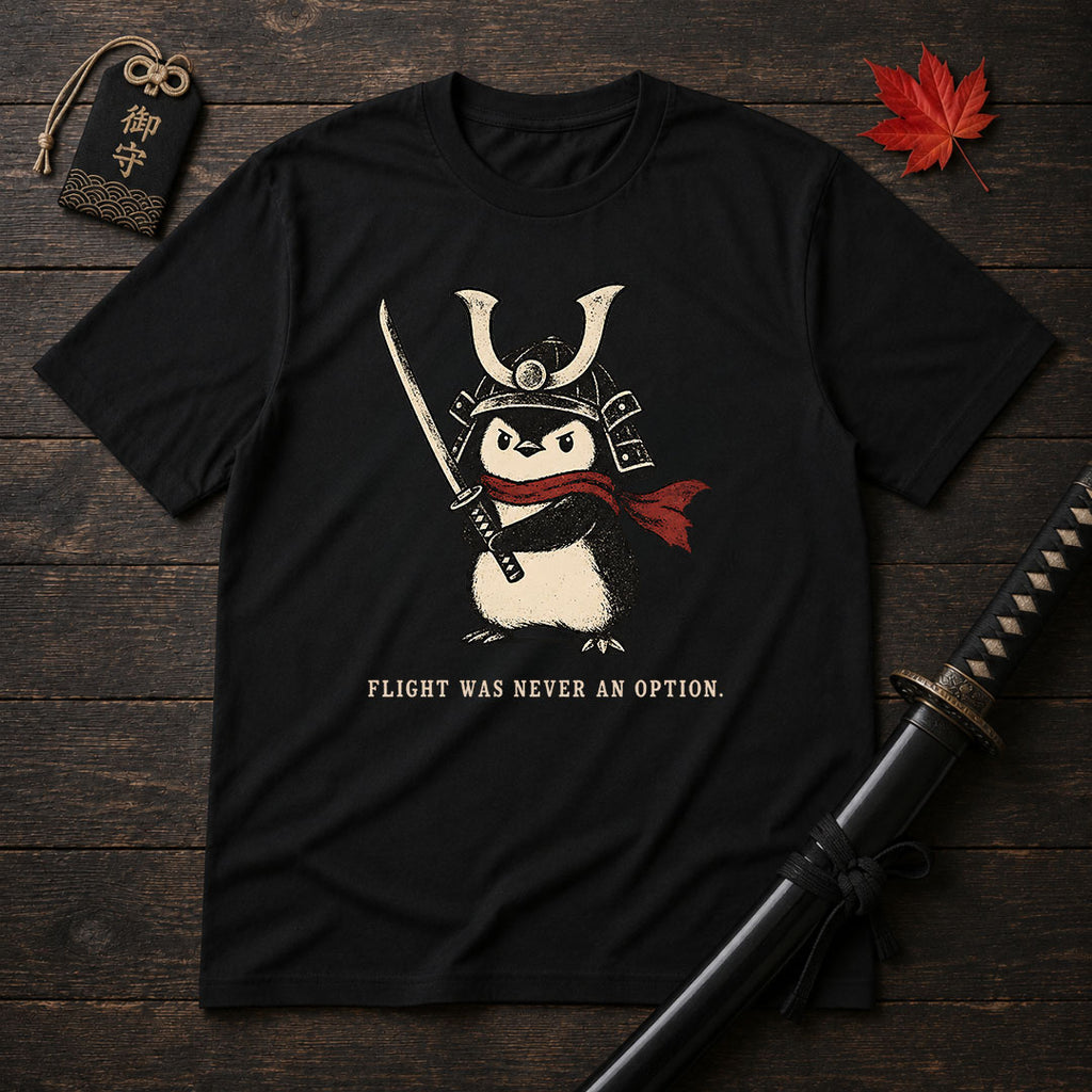 Samurai Penguin With Sword T-Shirt