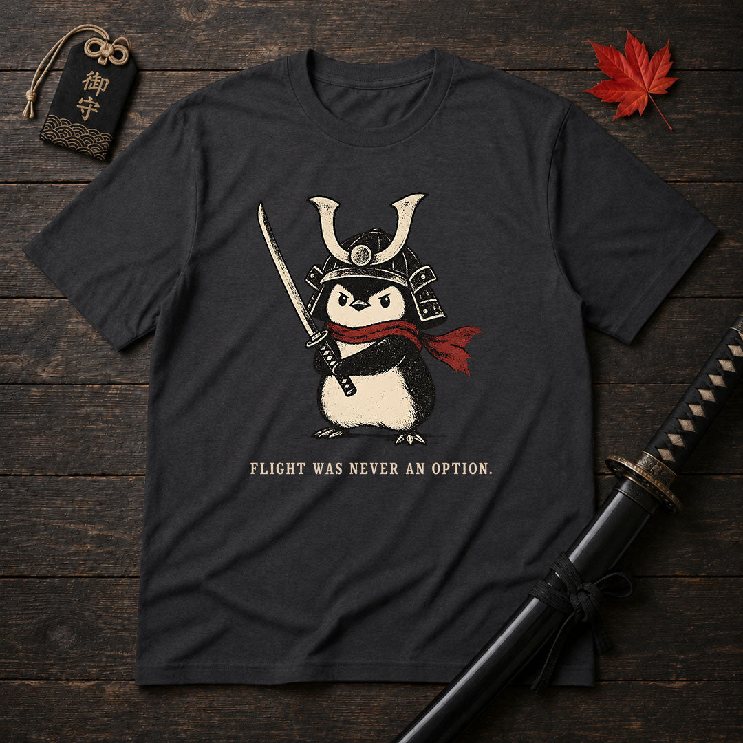 Samurai Penguin With Sword T-Shirt
