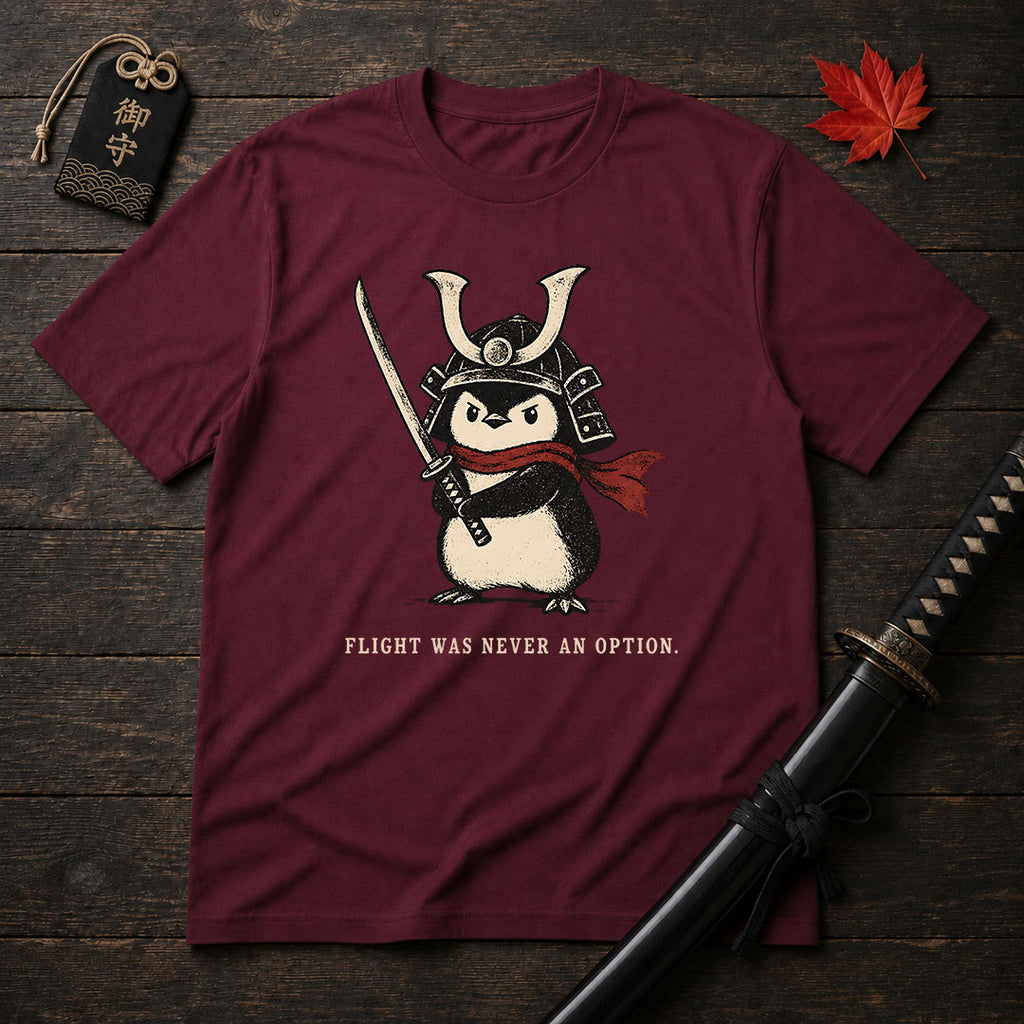 Samurai Penguin With Sword T-Shirt