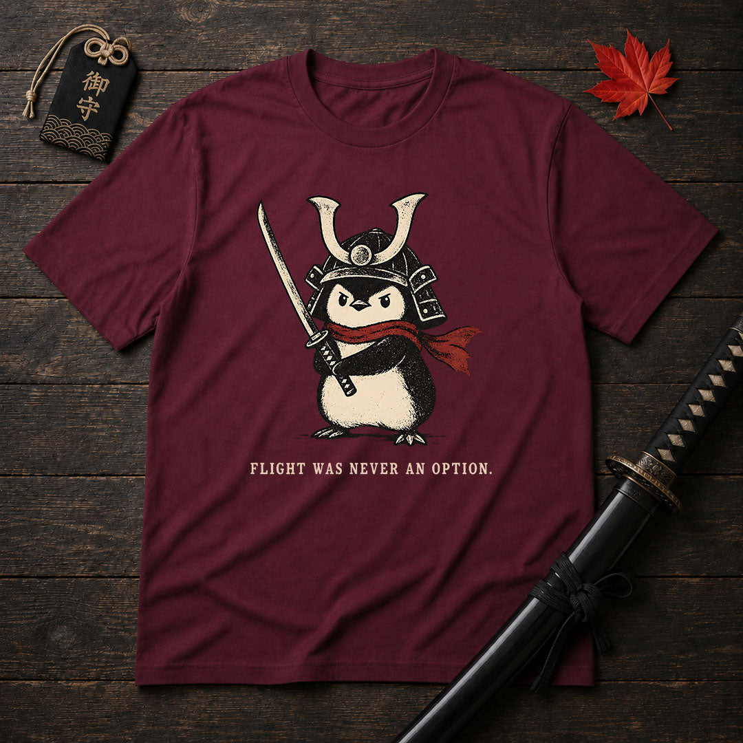 Samurai Penguin With Sword T-Shirt
