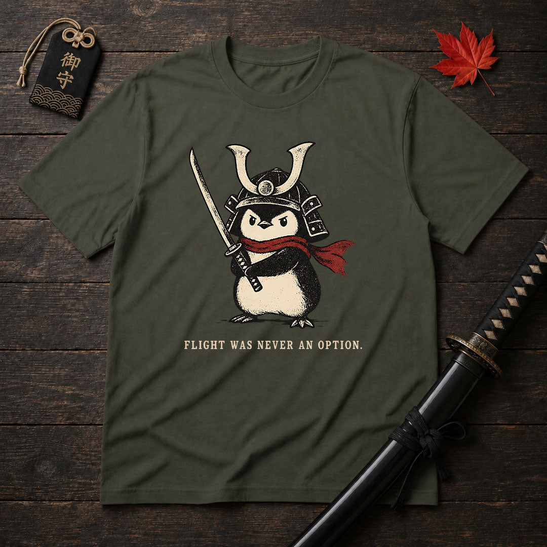 Samurai Penguin With Sword T-Shirt