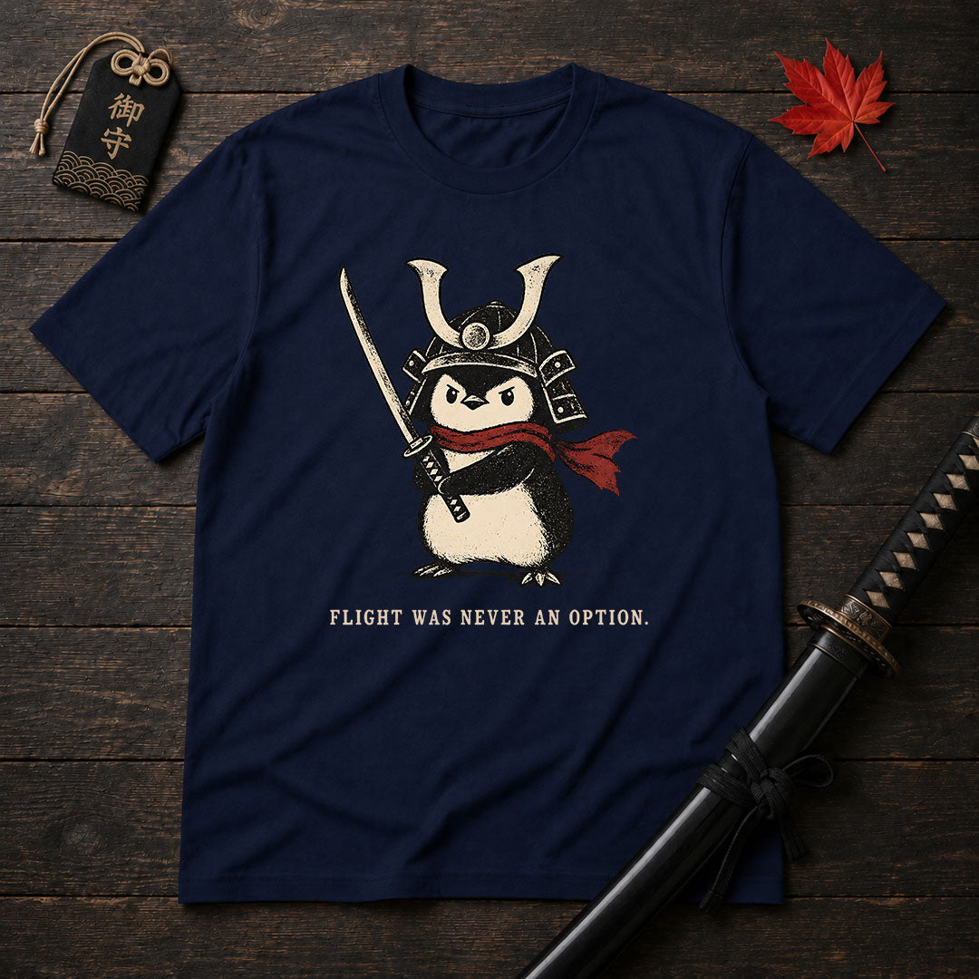 Samurai Penguin With Sword T-Shirt