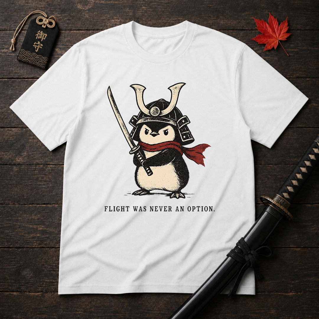 Samurai Penguin With Sword T-Shirt