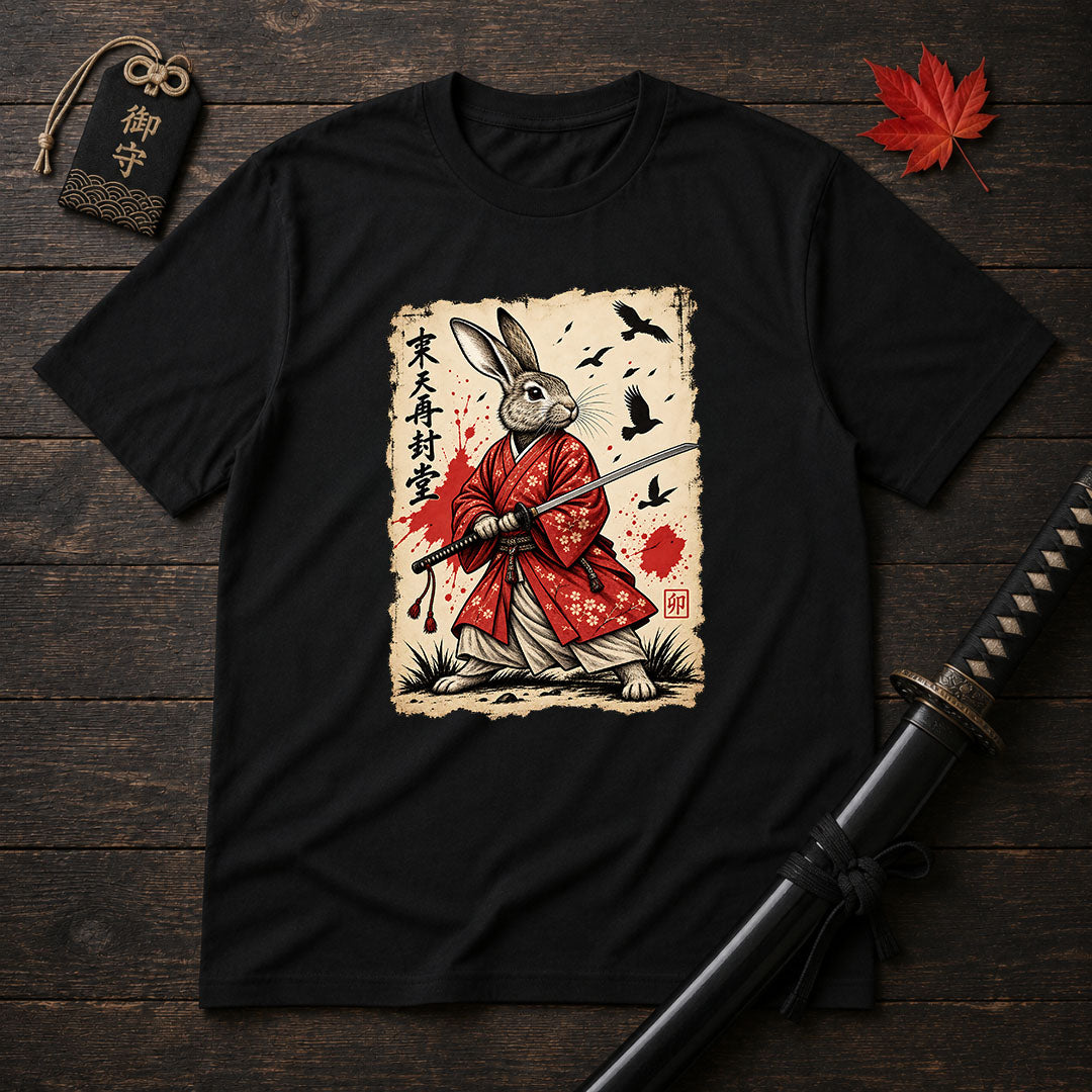 Samurai Rabbit Kimono T-Shirt