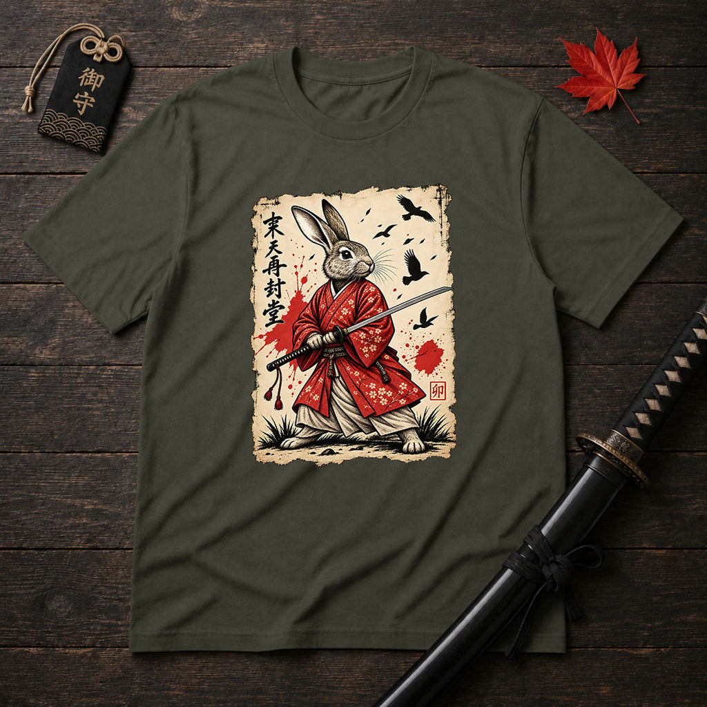 Samurai Rabbit Kimono T-Shirt