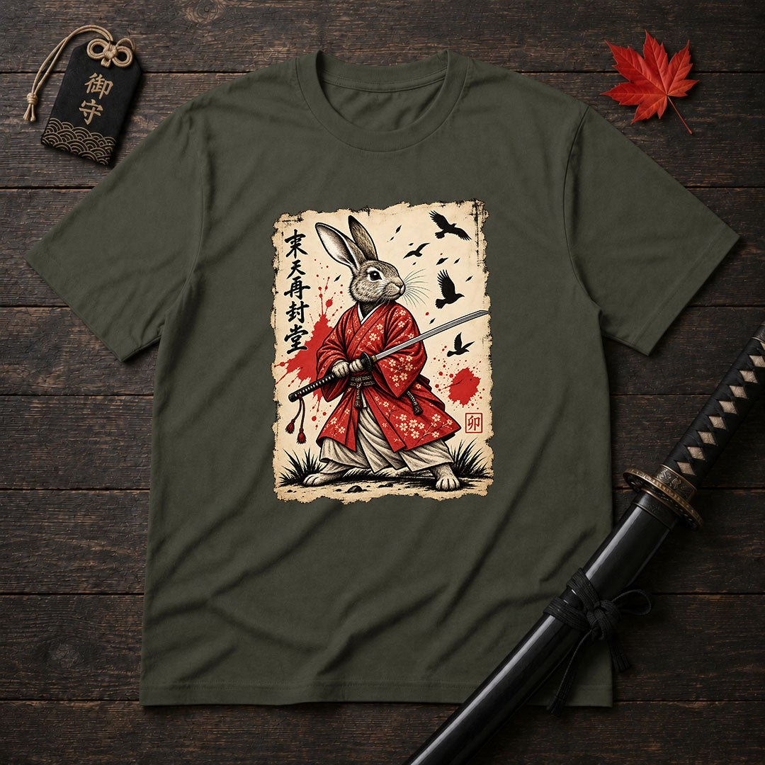 Samurai Rabbit Kimono T-Shirt