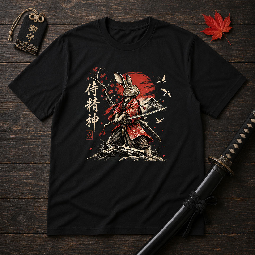 Samurai Rabbit Warrior T-Shirt