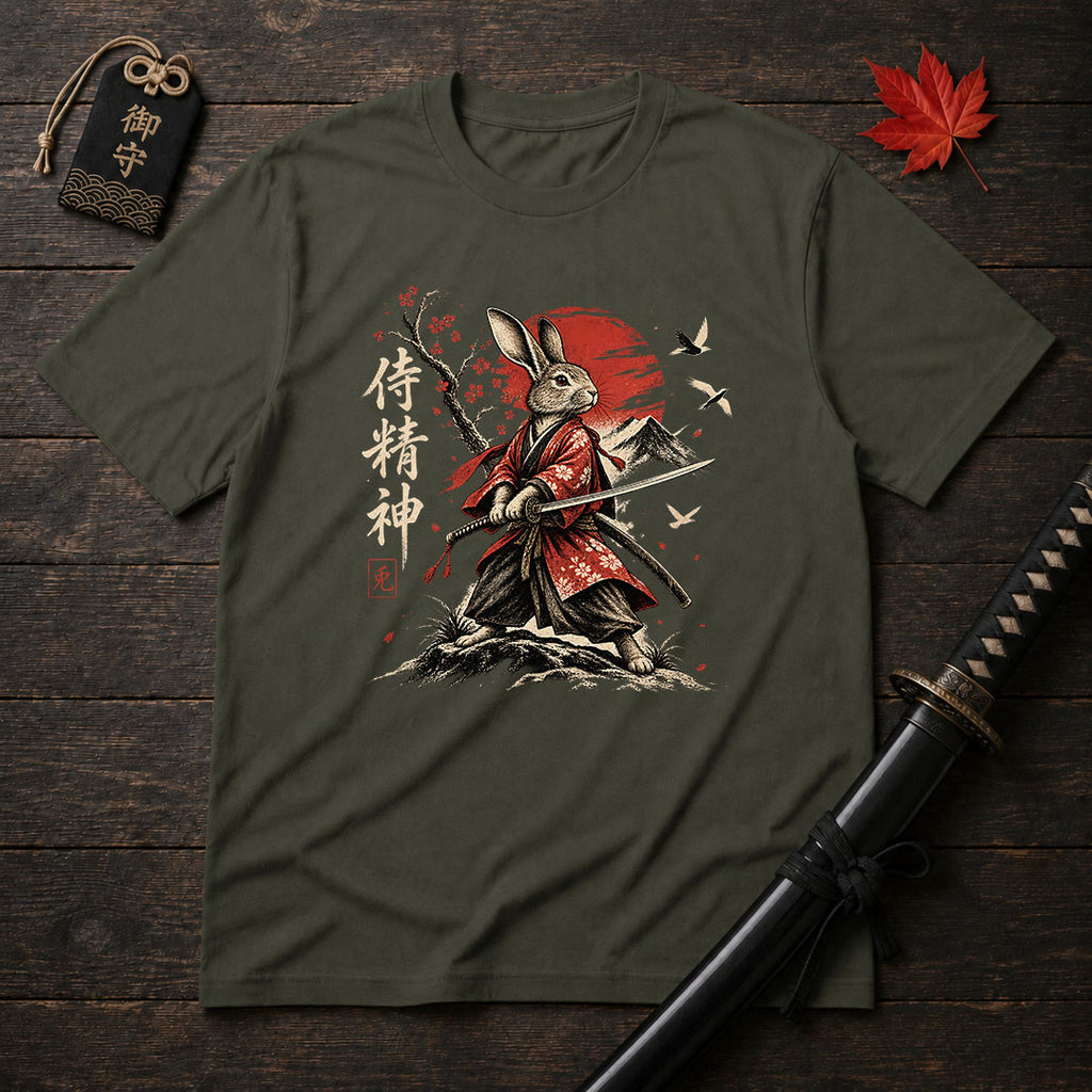 Samurai Rabbit Warrior T-Shirt