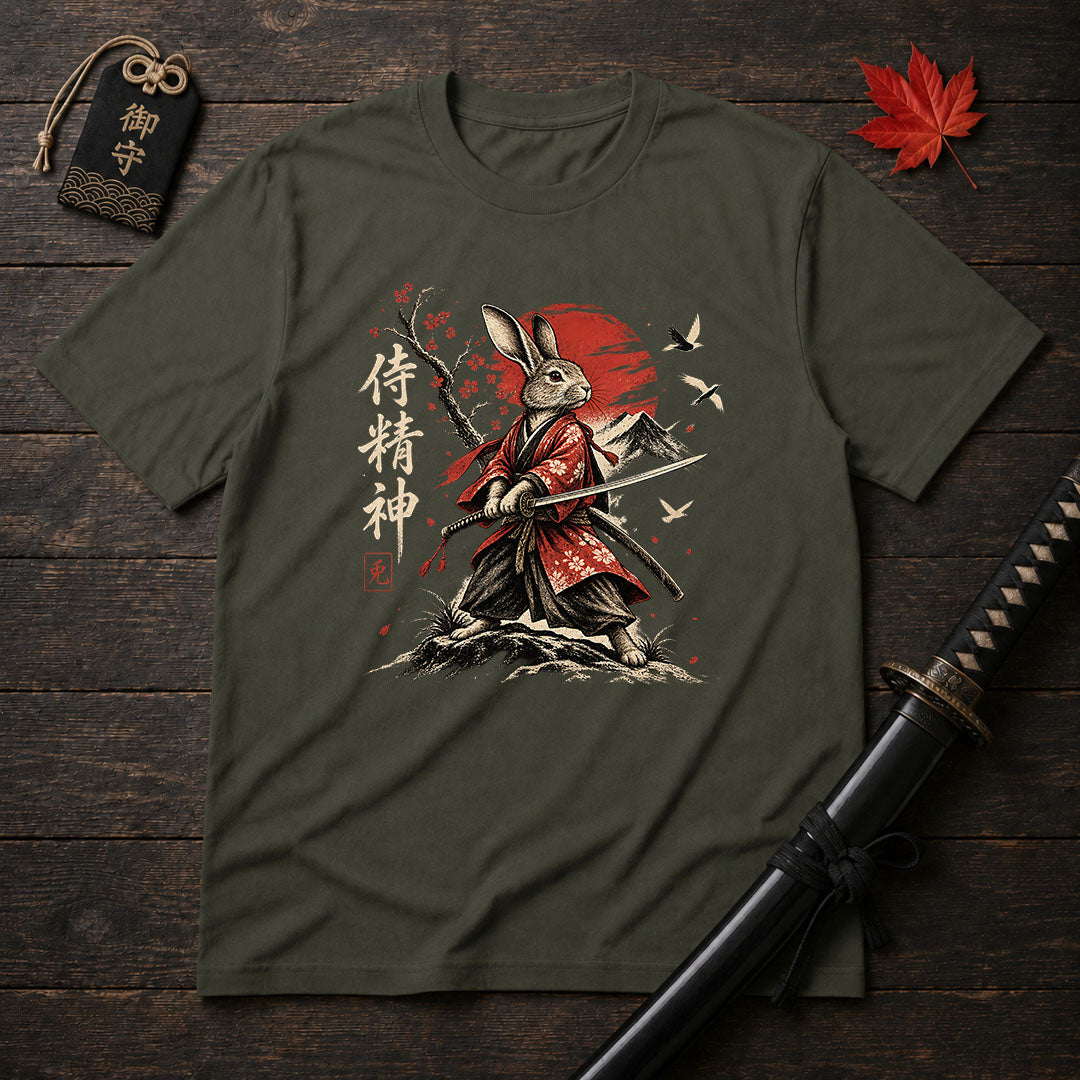 Samurai Rabbit Warrior T-Shirt