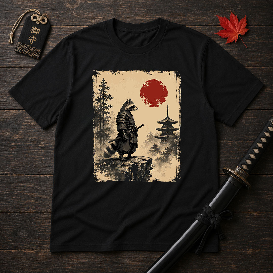 Samurai Raccoon Standoff T-Shirt