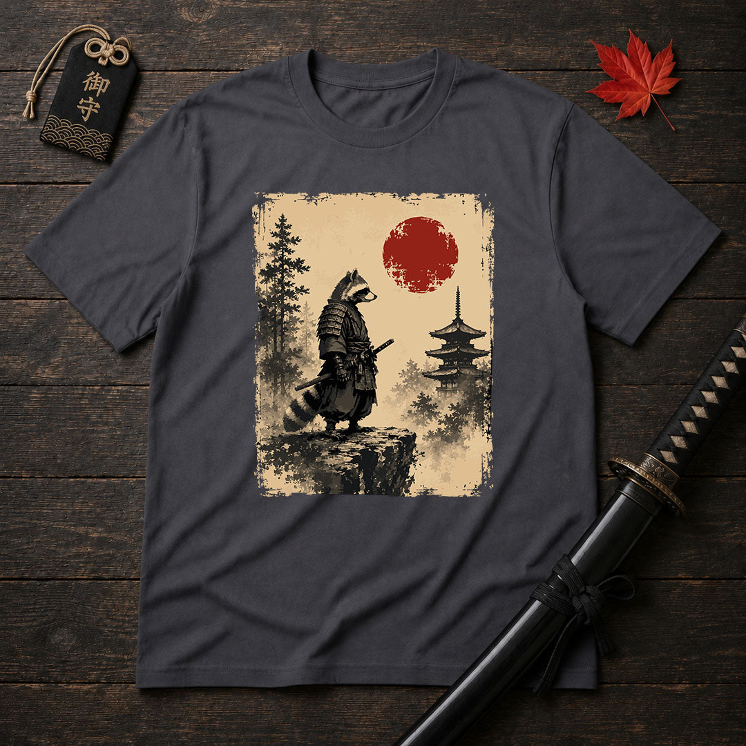 Samurai Raccoon Standoff T-Shirt