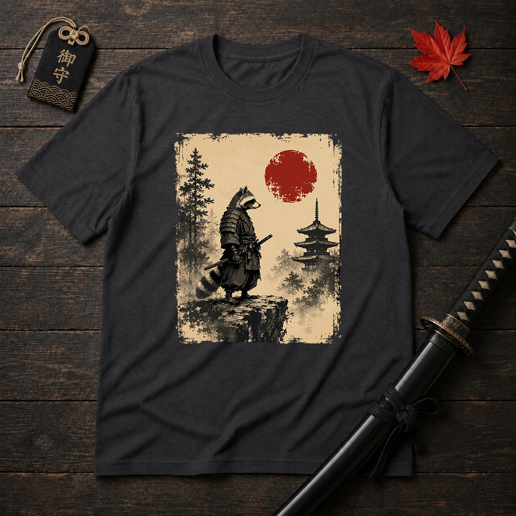 Samurai Raccoon Standoff T-Shirt