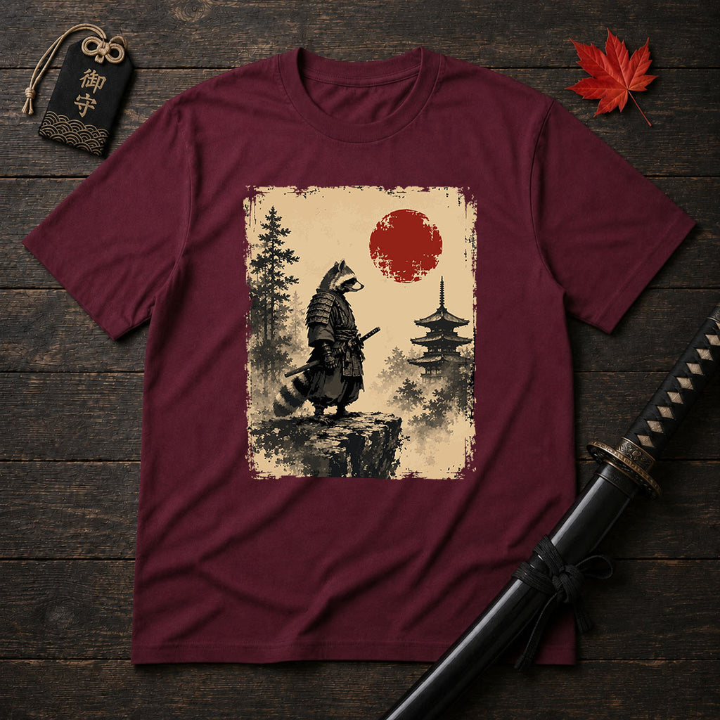 Samurai Raccoon Standoff T-Shirt