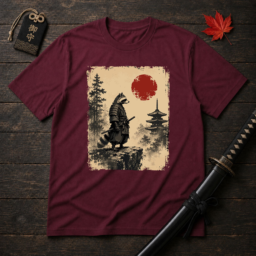 Samurai Raccoon Standoff T-Shirt