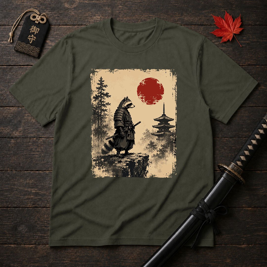 Samurai Raccoon Standoff T-Shirt