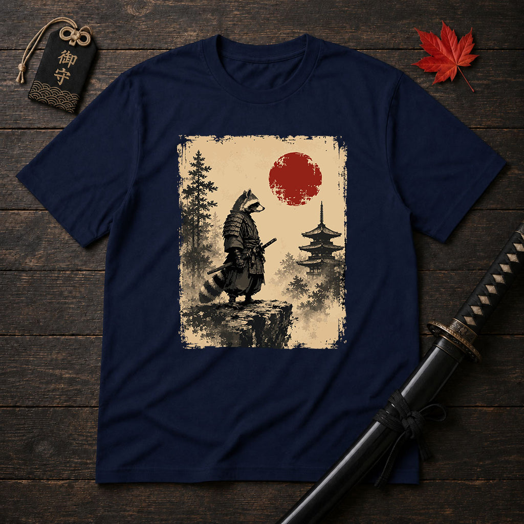 Samurai Raccoon Standoff T-Shirt