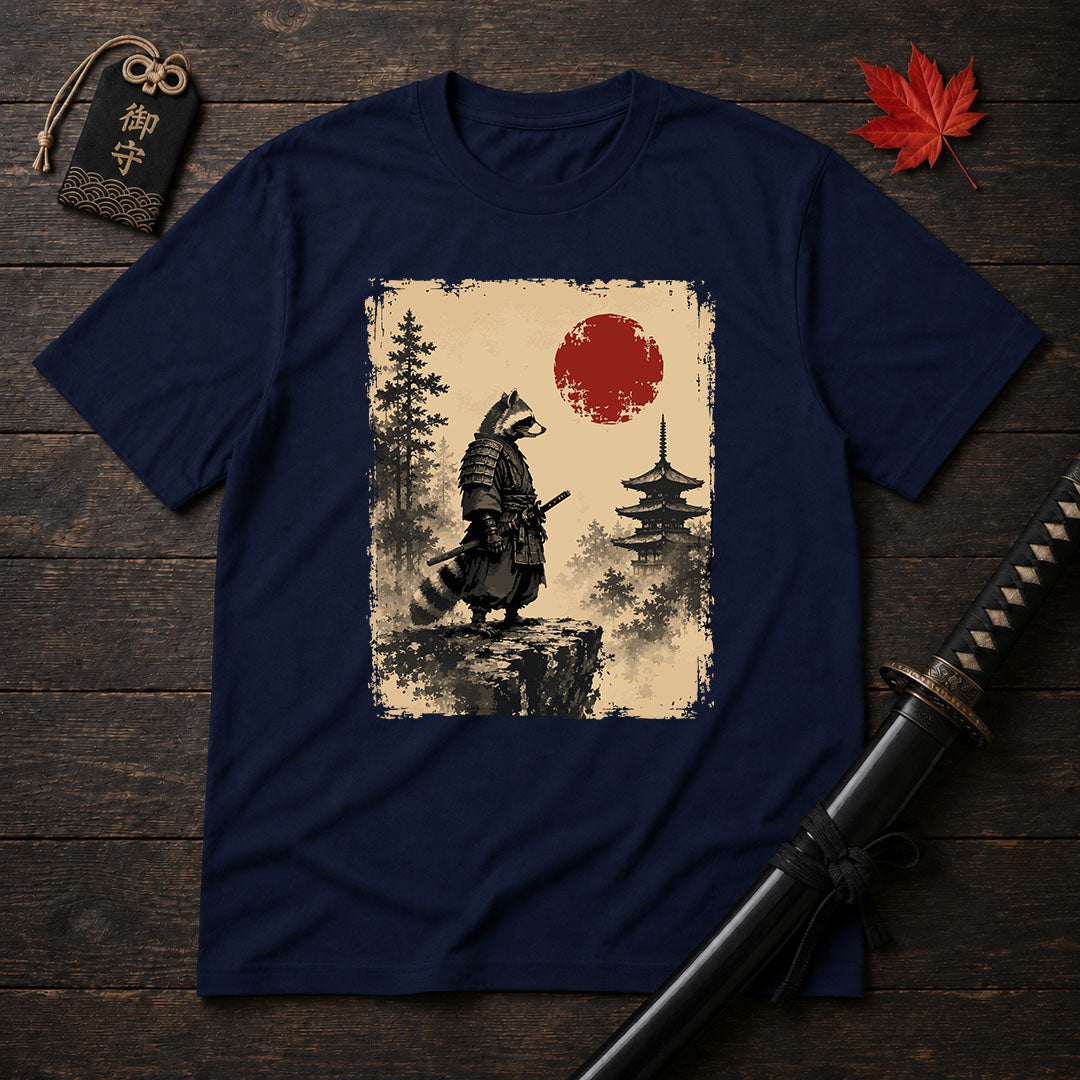 Samurai Raccoon Standoff T-Shirt