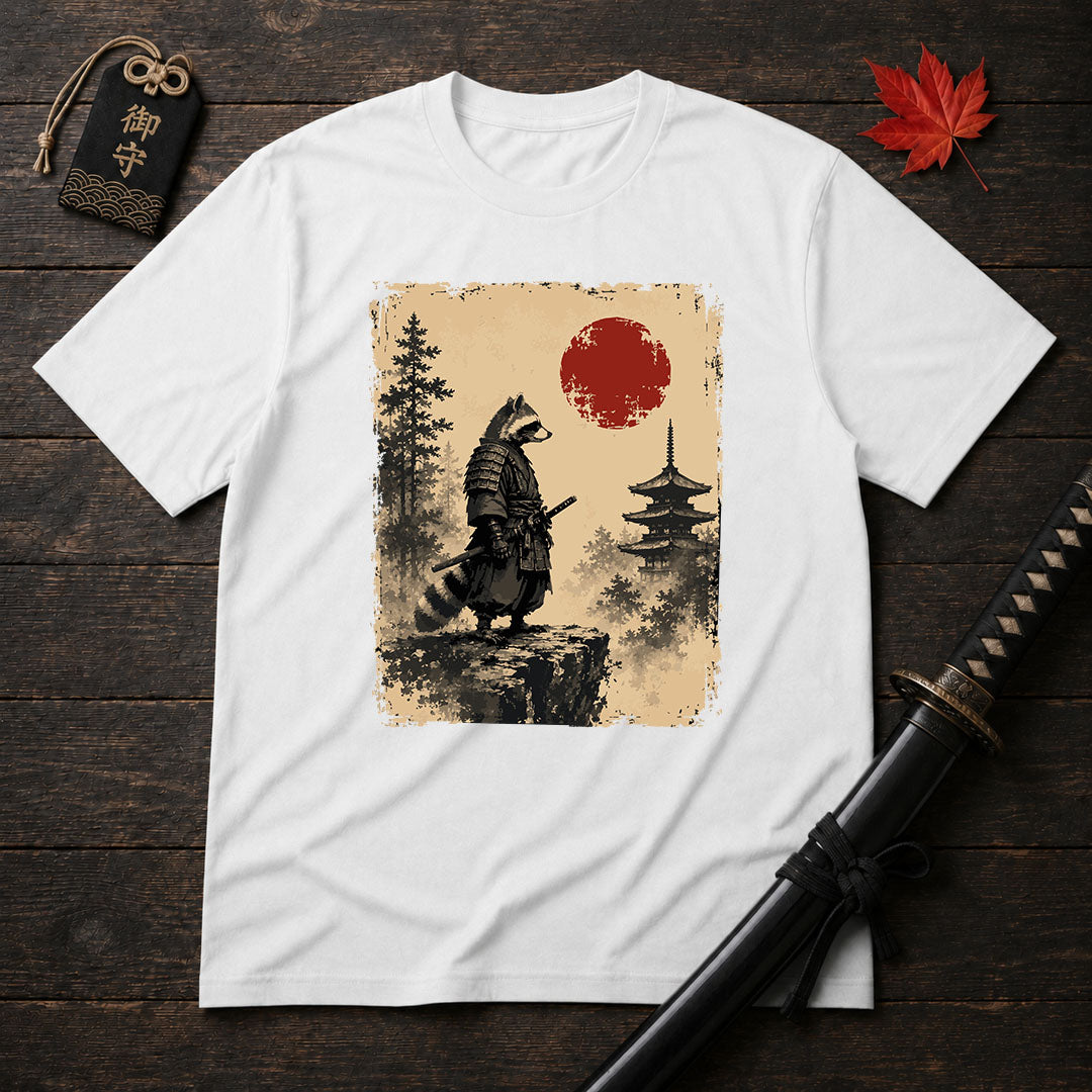 Samurai Raccoon Standoff T-Shirt