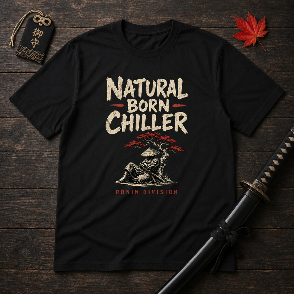 Samurai Relaxing Under Tree T-Shirt