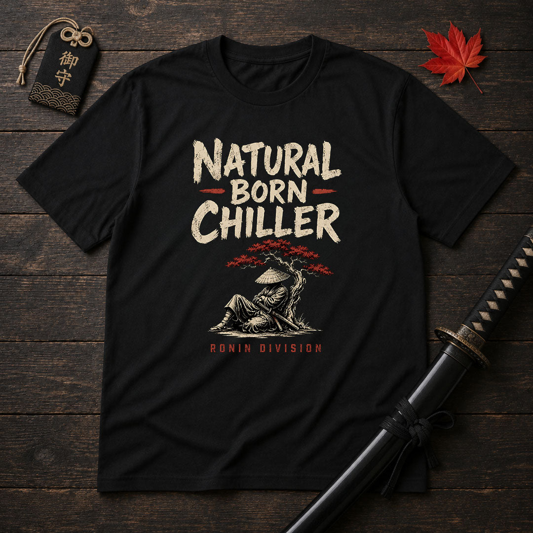 Samurai Relaxing Under Tree T-Shirt