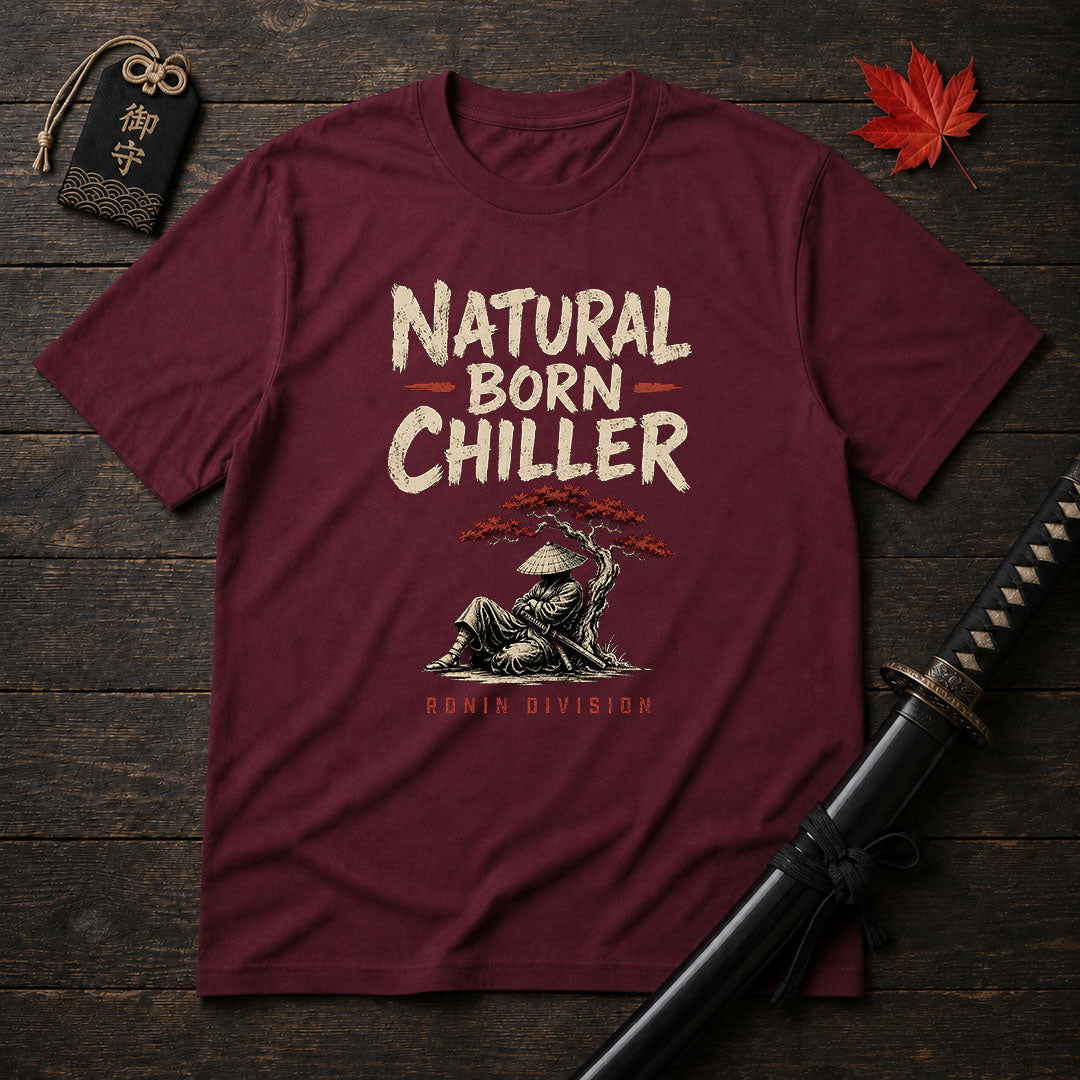 Samurai Relaxing Under Tree T-Shirt