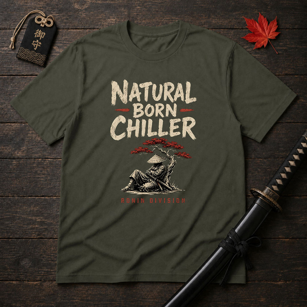 Samurai Relaxing Under Tree T-Shirt