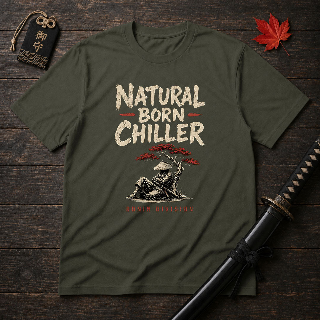 Samurai Relaxing Under Tree T-Shirt