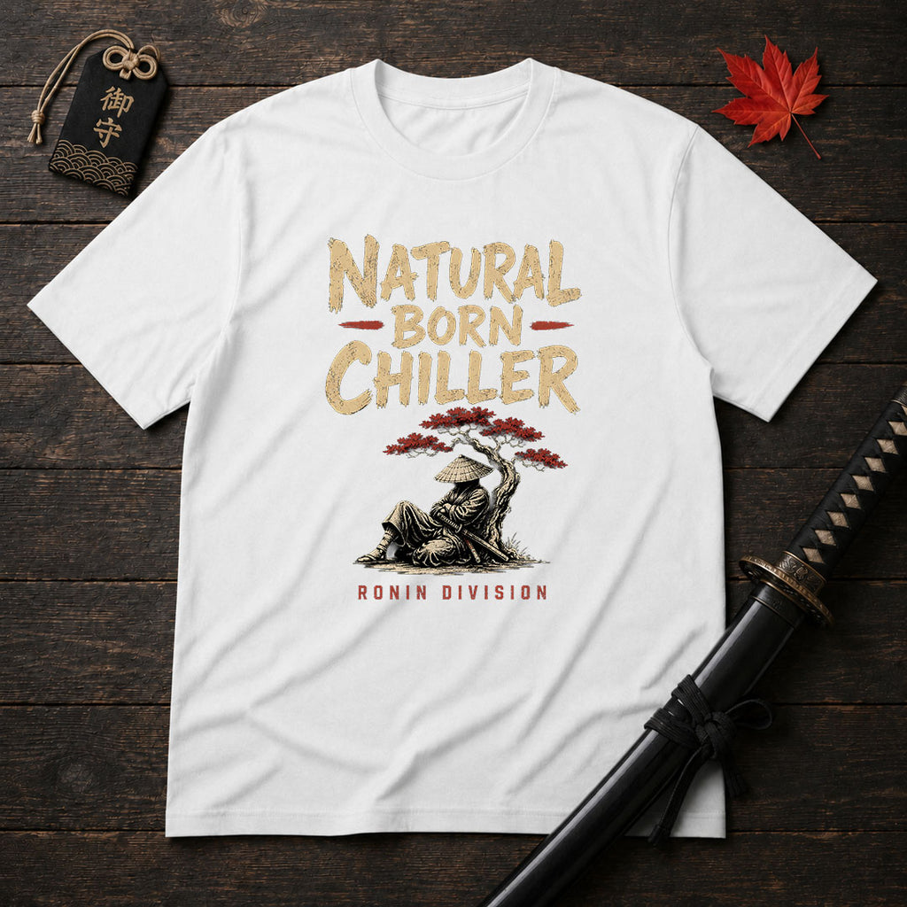 Samurai Relaxing Under Tree T-Shirt