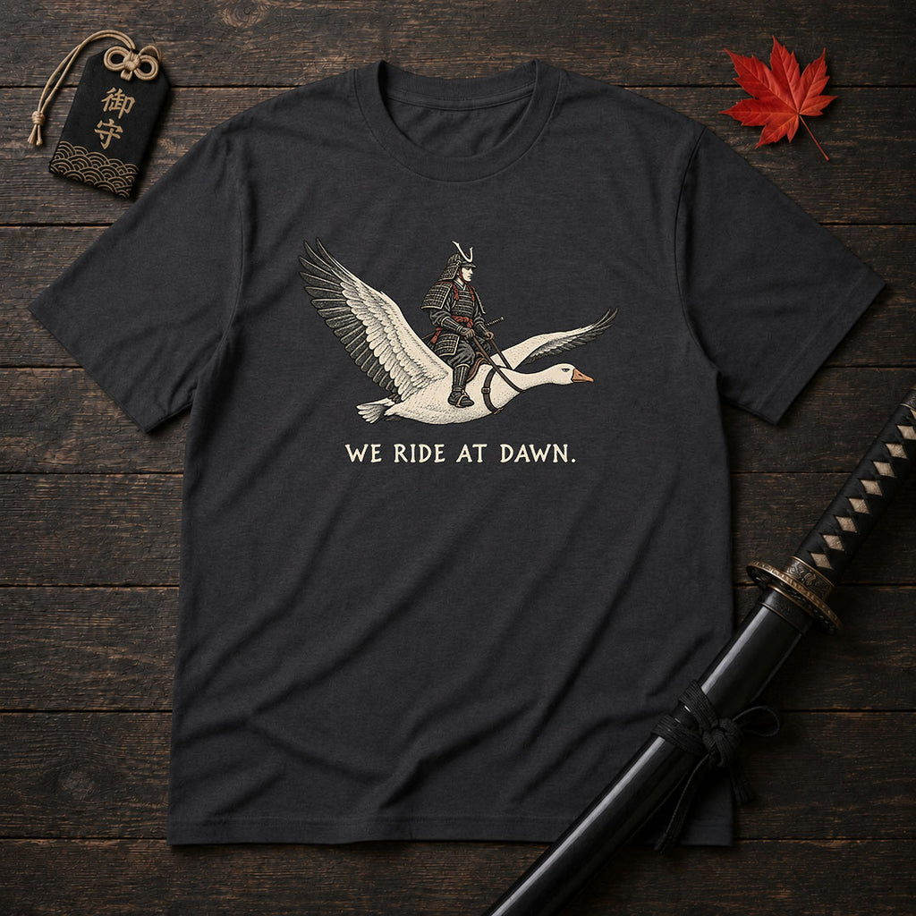 Samurai Riding A Goose T-Shirt