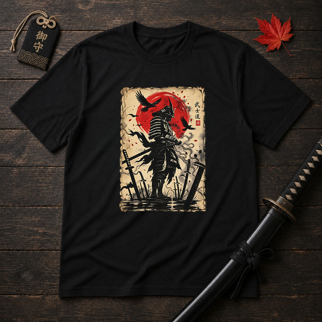 Samurai Shadow And Sun T-Shirt