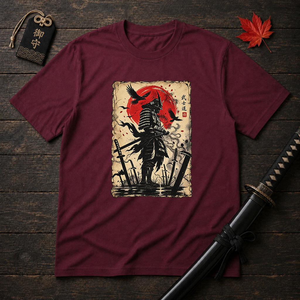 Samurai Shadow And Sun T-Shirt