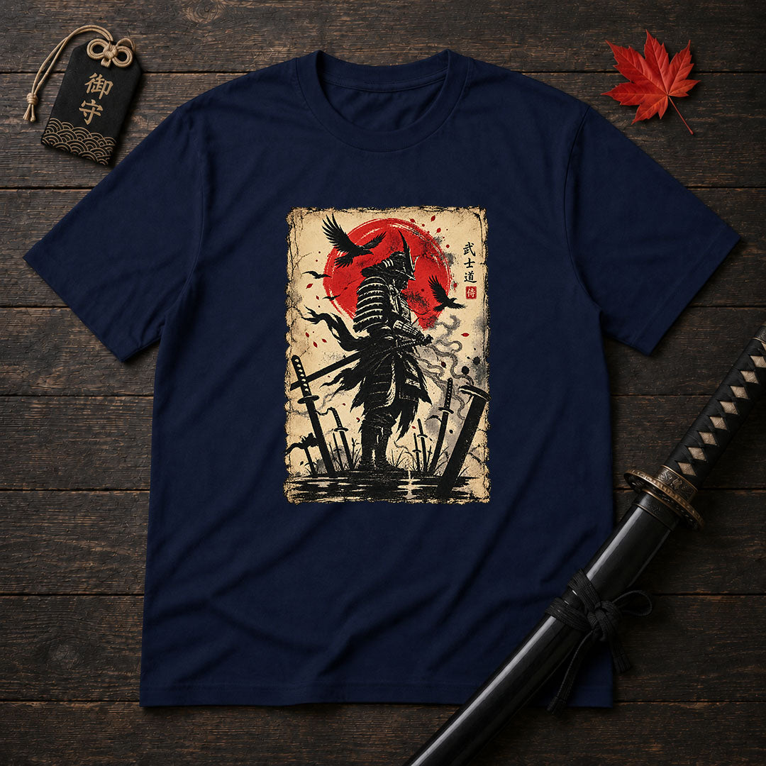 Samurai Shadow And Sun T-Shirt