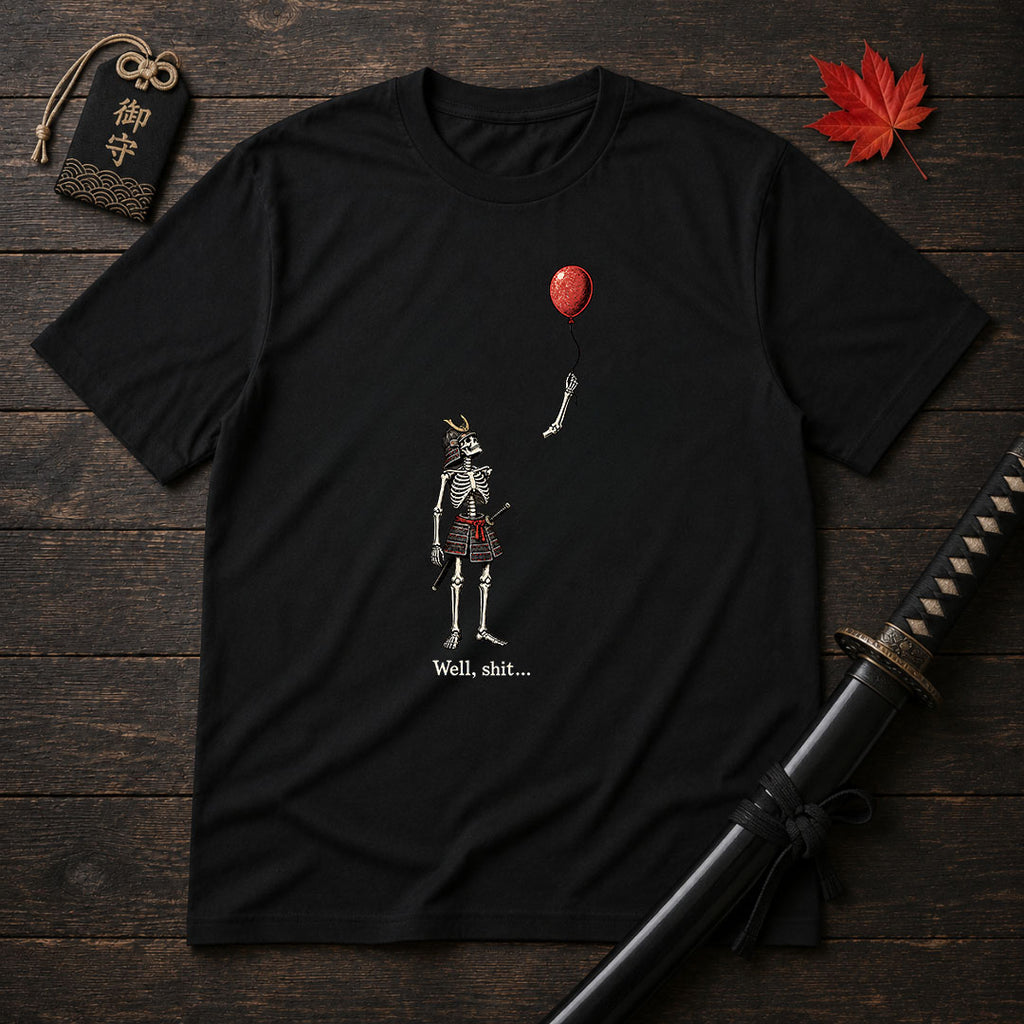 Samurai Skeleton Balloon T-Shirt