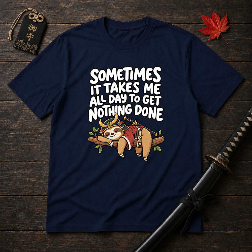 Samurai Sloth Nap T-Shirt