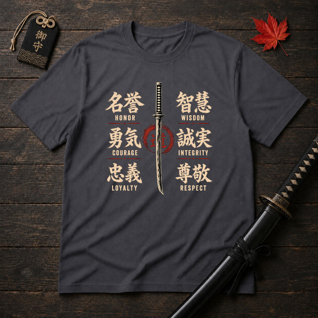 Samurai Sword and Kanji T-Shirt