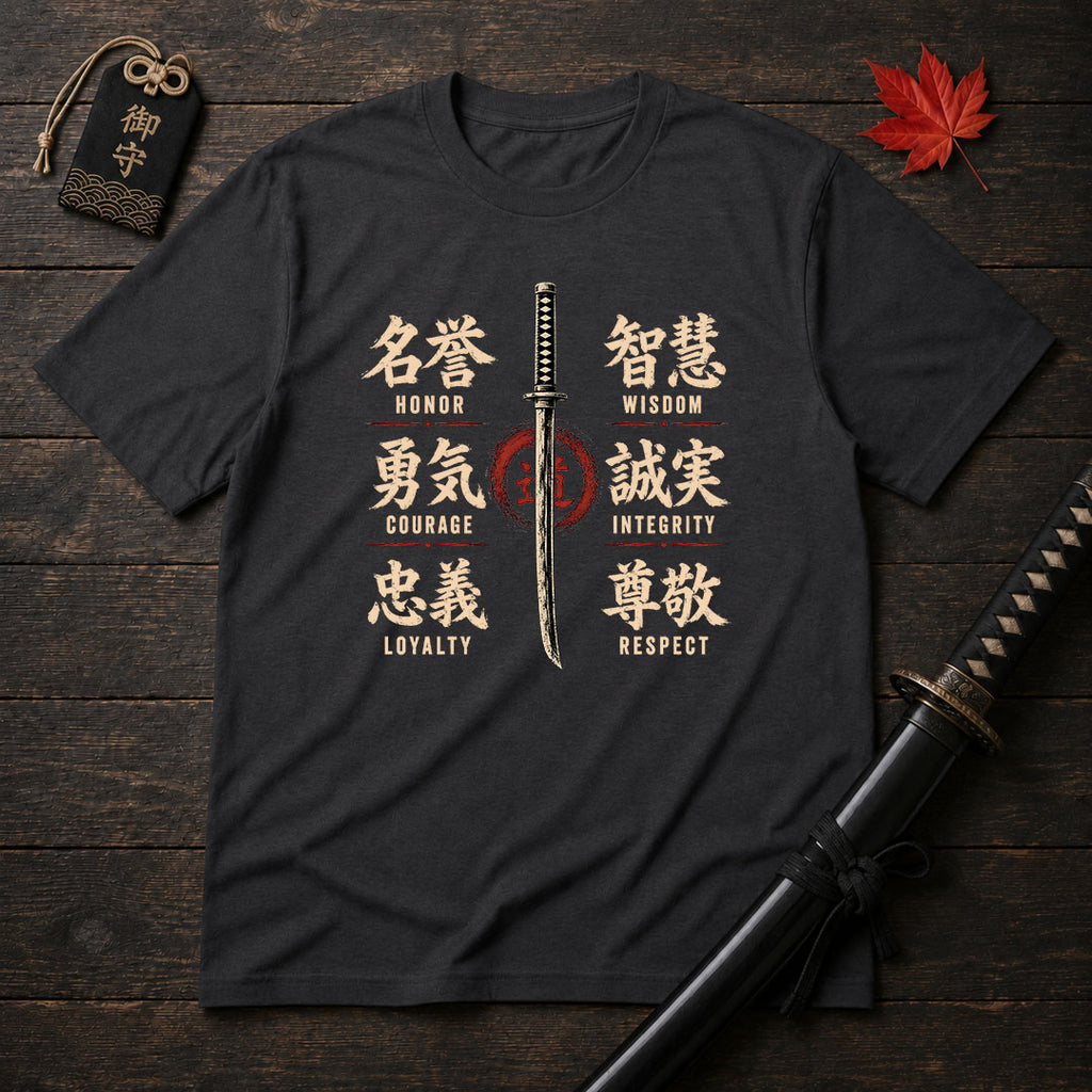 Samurai Sword and Kanji T-Shirt